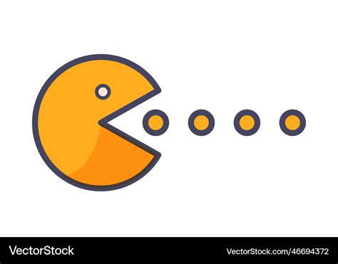 Retro Pac Man Concept Royalty Free Vector Image