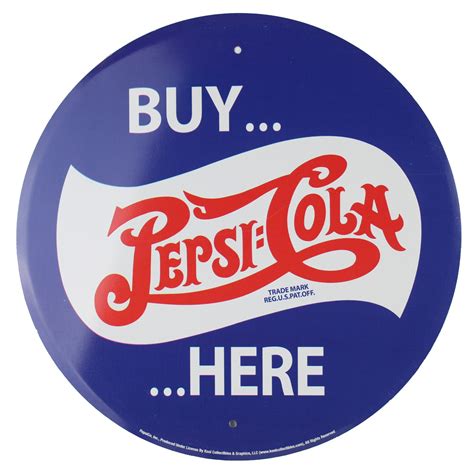 Retro Tin Sign Buy Pepsi Cola Here Display Shack