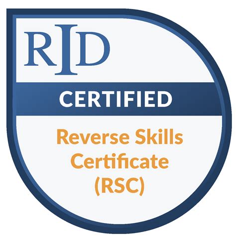 Reverse Skills Certificate Rsc Credly