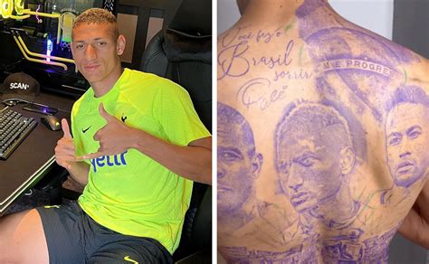 Richarlison Faz Tatuagem Em Homenagem A Pel Ronaldo E Neymar