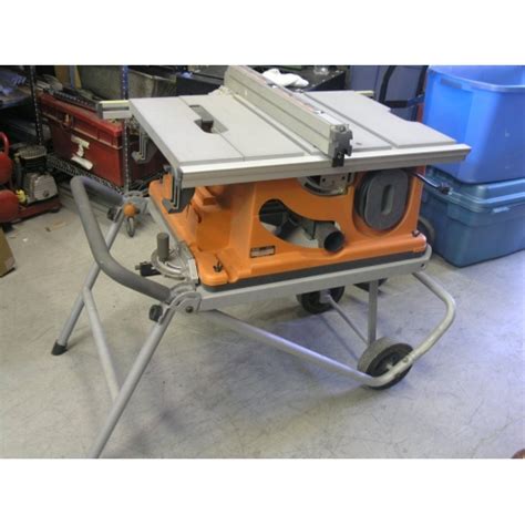 Ridged Heavy Duty 10 Amp Quot Portable Table Saw With Stand Allsold Ca Buy Amp Sell Used Office