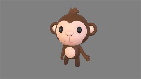 Rigged Monkey Buy Royalty Free 3D Model By Bariacg 95Ad621