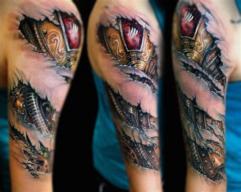 Ripped Metal Tattoo Designs