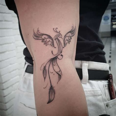 Rising Phoenix Tattoo Small