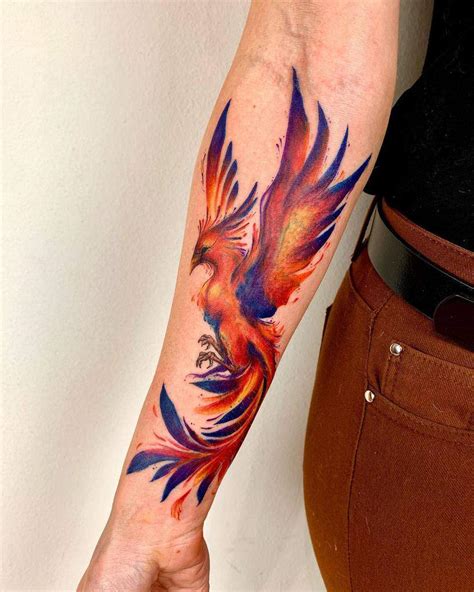 Rising Phoenix Tattoos For Men