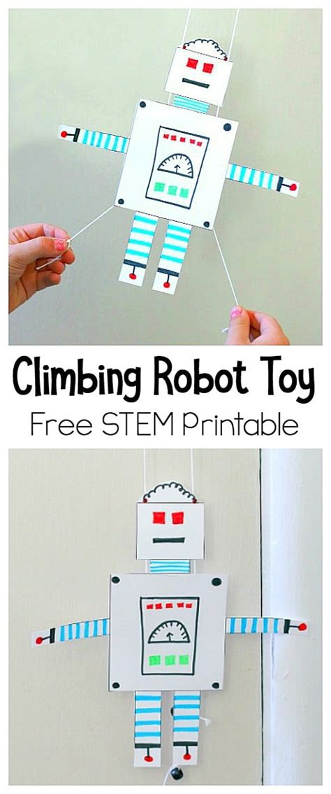 Robot Craft For Kids Free Printable Gliding Robot Buggy And Buddy