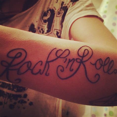 Rock N Roll Tattoo Love Music Under Skin