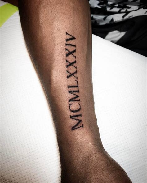 Roman Numeral Tattoo Designs with Meaning