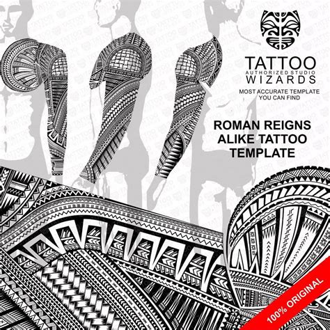 Roman Reigns Tattoo Roman Reigns Alike Tattoo Stencil Template