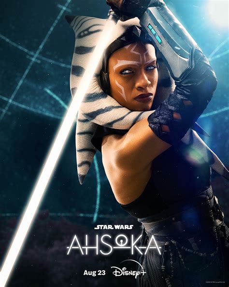 Rosario Dawson As Ahsoka Tano Star Wars Ahsoka Character Poster Ahsoka Disney Photo