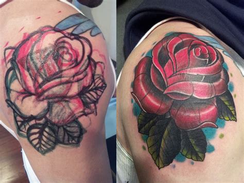 Rose Tattoo Cover Ups Designs to Conceal Imperfections