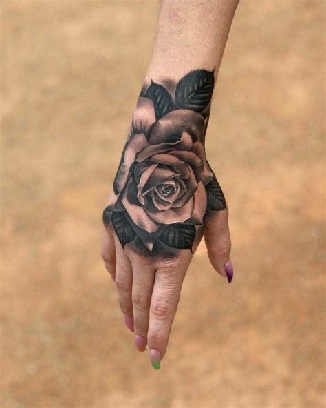 Rose Hand Tattoo Ideas Design Talk