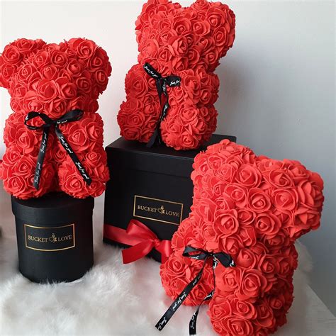 Rose Teddy Bear Cute Gift For Anniversary In 2020 Cute Valentines Day