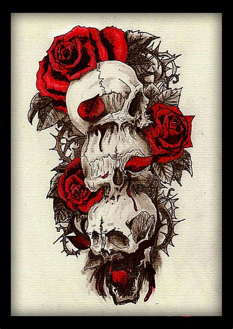 10 Rose with Skull Tattoo Designs to Inspire You