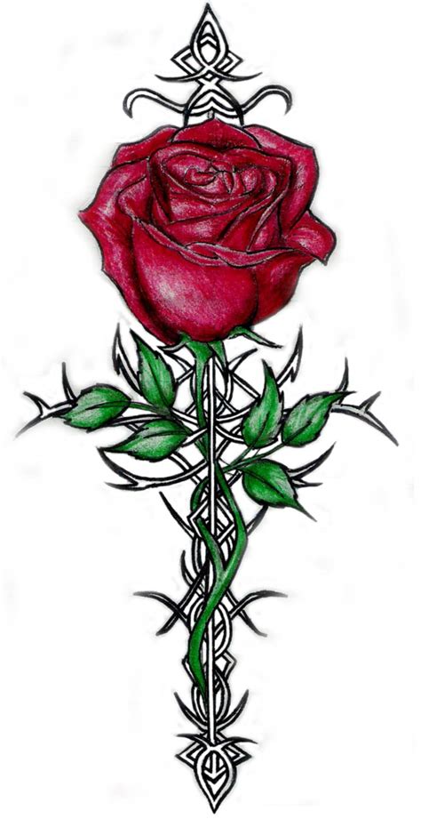 7 Unique Roses and Thorns Tattoo Design Ideas