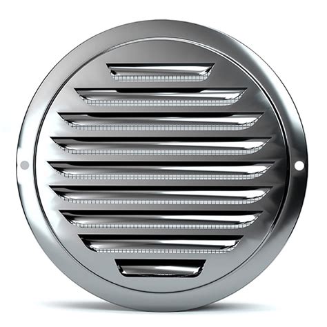 Round Soffit Vents Stainless Steel Air Soffit Vents Louver Grille Cover Air Vent With Built In