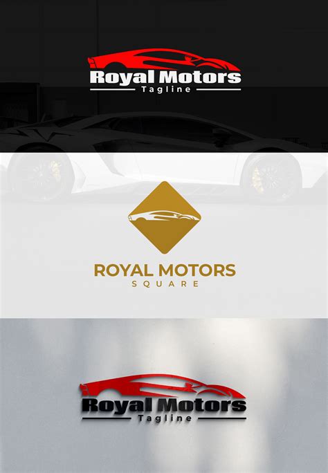 Royal Motors Lamborghini Car Logo Design Templatemonster