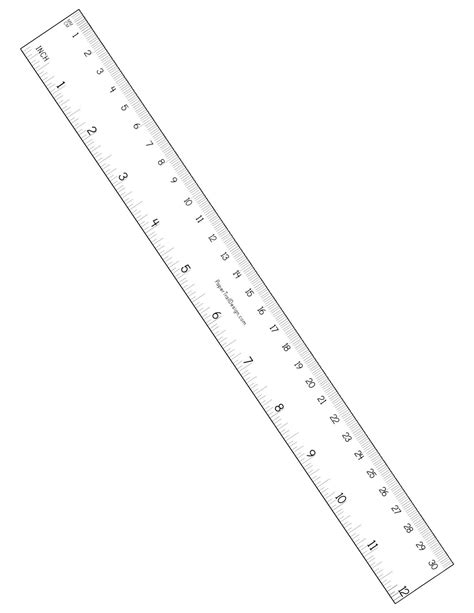 Printable Ruler in Inches for Easy Measurement