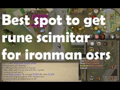 Rune Scimitar Osrs Ironman Best Spot To Get Your Scimmy R 2007Scape