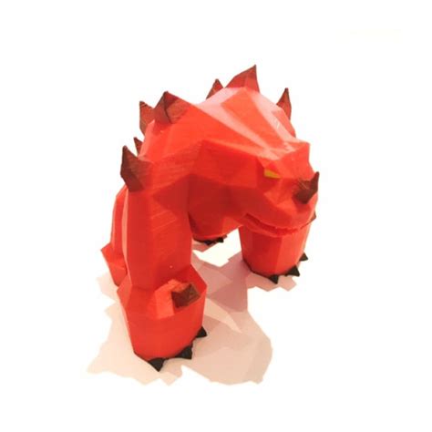 Runescape 3D Printed Osrs Jad Character Model Figure Painted Etsy