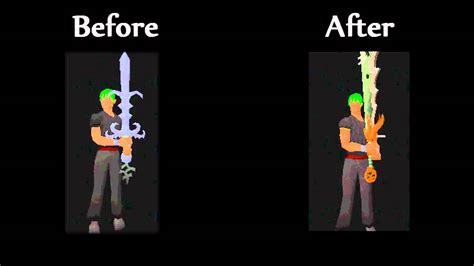 Runescape God Wars Remastered Bandos Godsword Before And After