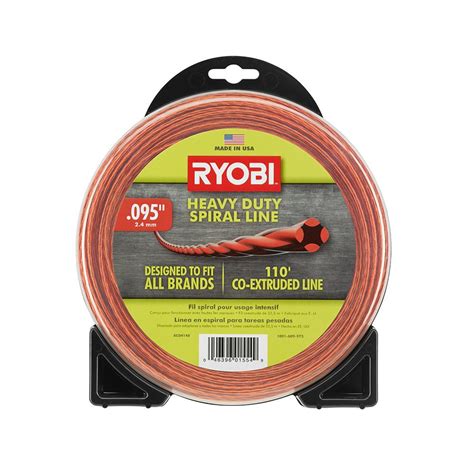 Ryobi 095 In X 110 Ft Spiral Co Extruded Trimmer Line