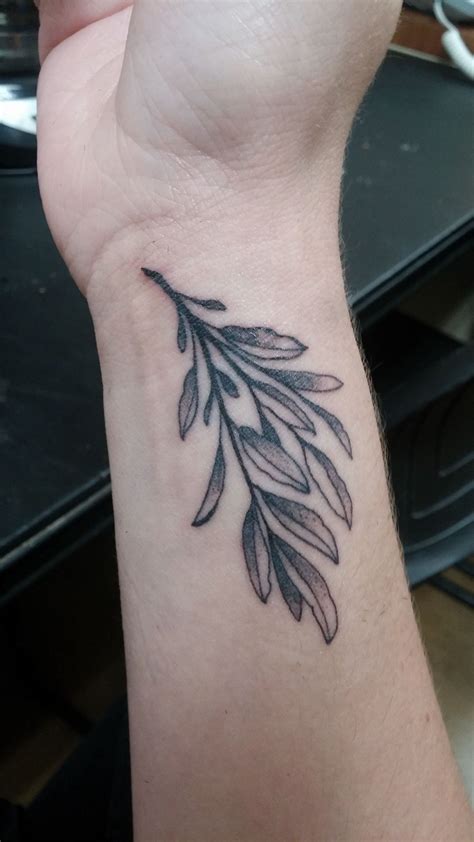 Sage Plant Done By Nick Phillips At Loyalty Tattoo In Clearfield Ut