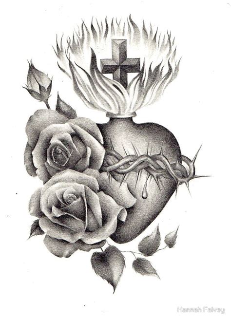 Sagrado Corazon Sacred Heart Tattoos Sketch Book Heart Tattoo Designs