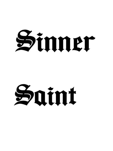 8 Saint and Sinner Tattoo Designs and Ideas