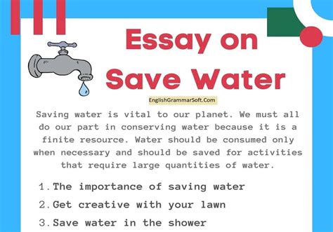 Sample Speech On Save Water And Important Tips Points Leverage Edu