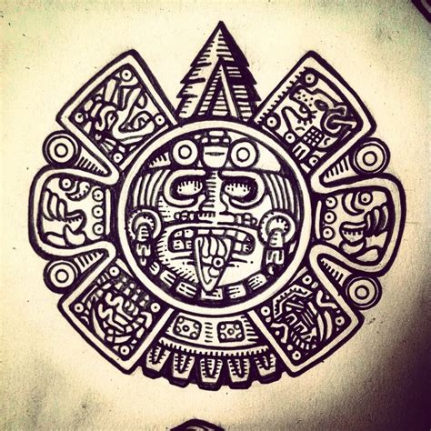 Samuel Humphreys Illustration Tonatiuh Is The Aztec Sun God The Aztecs