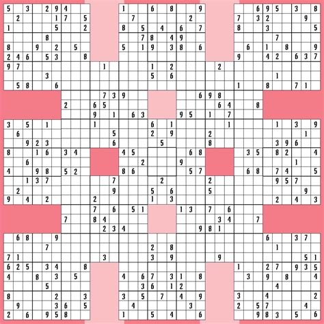 Samurai Sudoku Printable: Challenge Your Logic and Brain