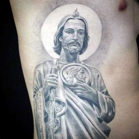 San Judas Tadeo Steemit Picture Tattoos St Jude Tattoo Realistic Tattoo Sleeve