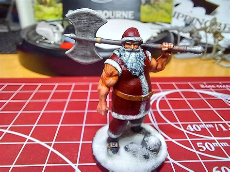 Santa Barbarian Holiday Project R Minipainting