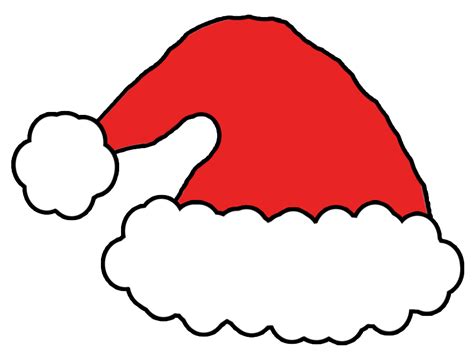 Santa Hat Template Clipart Best