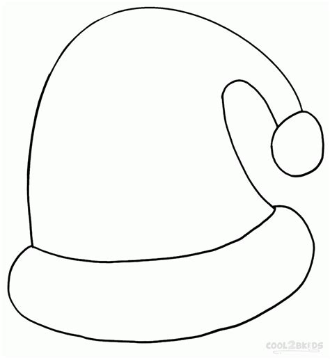 Santa Hat Templates Coloring Pages Free Printabulls