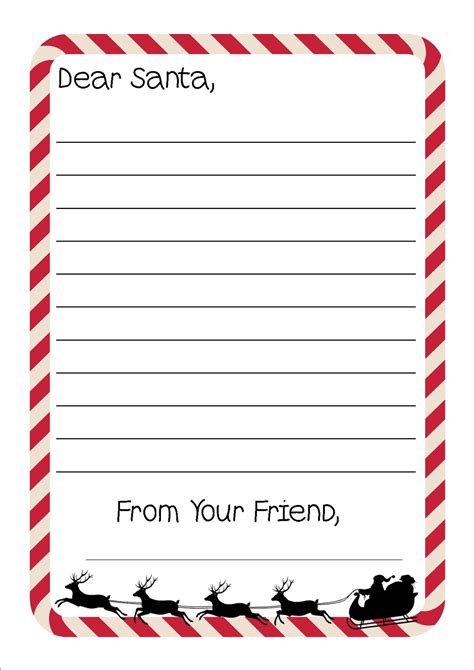 Santa Letter Paper