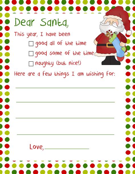 5 Free Santa Letter Printables