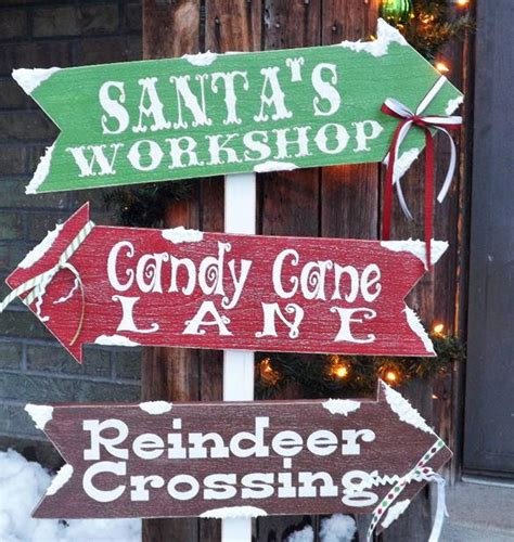 Santa S Village Diy Outdoor Sign Allfreechristmascrafts Com