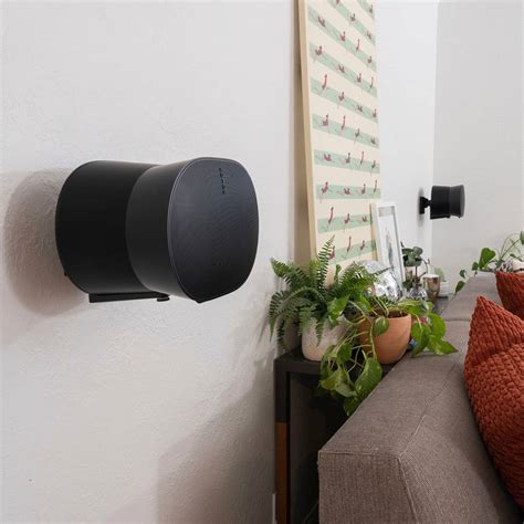 Sanus Elite Adjustable Speaker Wall Mount For Sonos Era 100 And Era 300 Speakers Pair Black