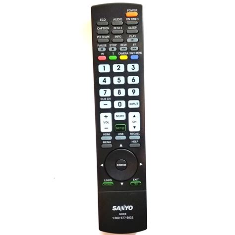 Sanyo Gxeb Lcd Hd Tv Remote Control For Dp37840 Dp42840 Dp46840 Dp50740 Dp52440 Walmart Com