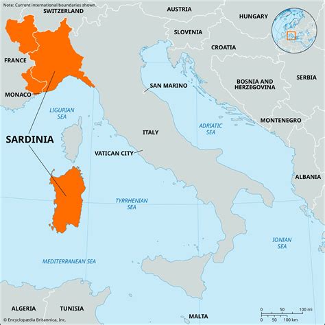 Sardinia Map History Facts Britannica