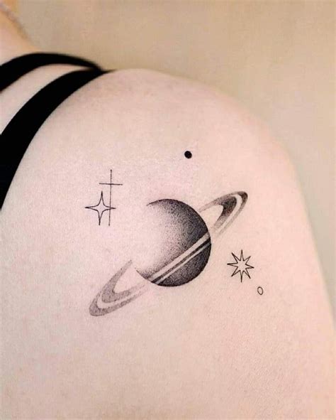 10 Celestial Saturn Tattoo Designs to Inspire