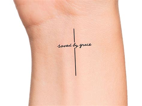 Saved By Grace Tattoos Etsy