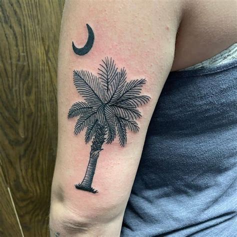 Sc Palmetto Tree Tattoo By Mothmanderstattoo Tattoogrid Net