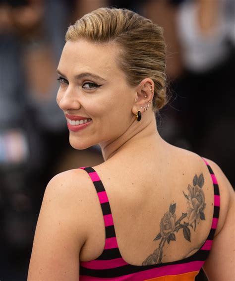 Scarlett Johansson S Tattoos And Their Meanings Popsugar Beauty