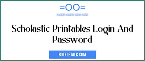 Scholastic Teachables Username And Password