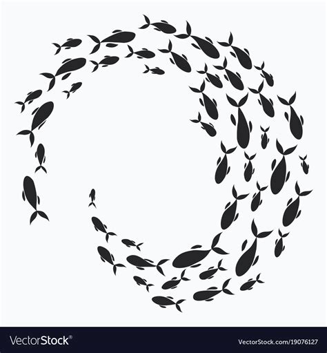 School Of Fish Silhouette