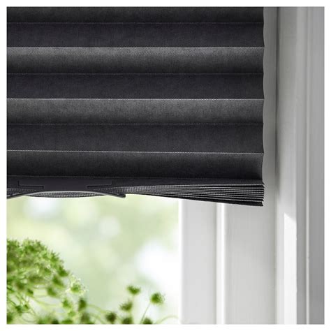 Schottis Blackout Pleated Blind Dark Gray 39 X74 Ikea