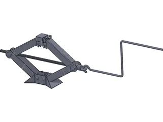 Scissor Car Jack Cad Model 3Dcadbrowser